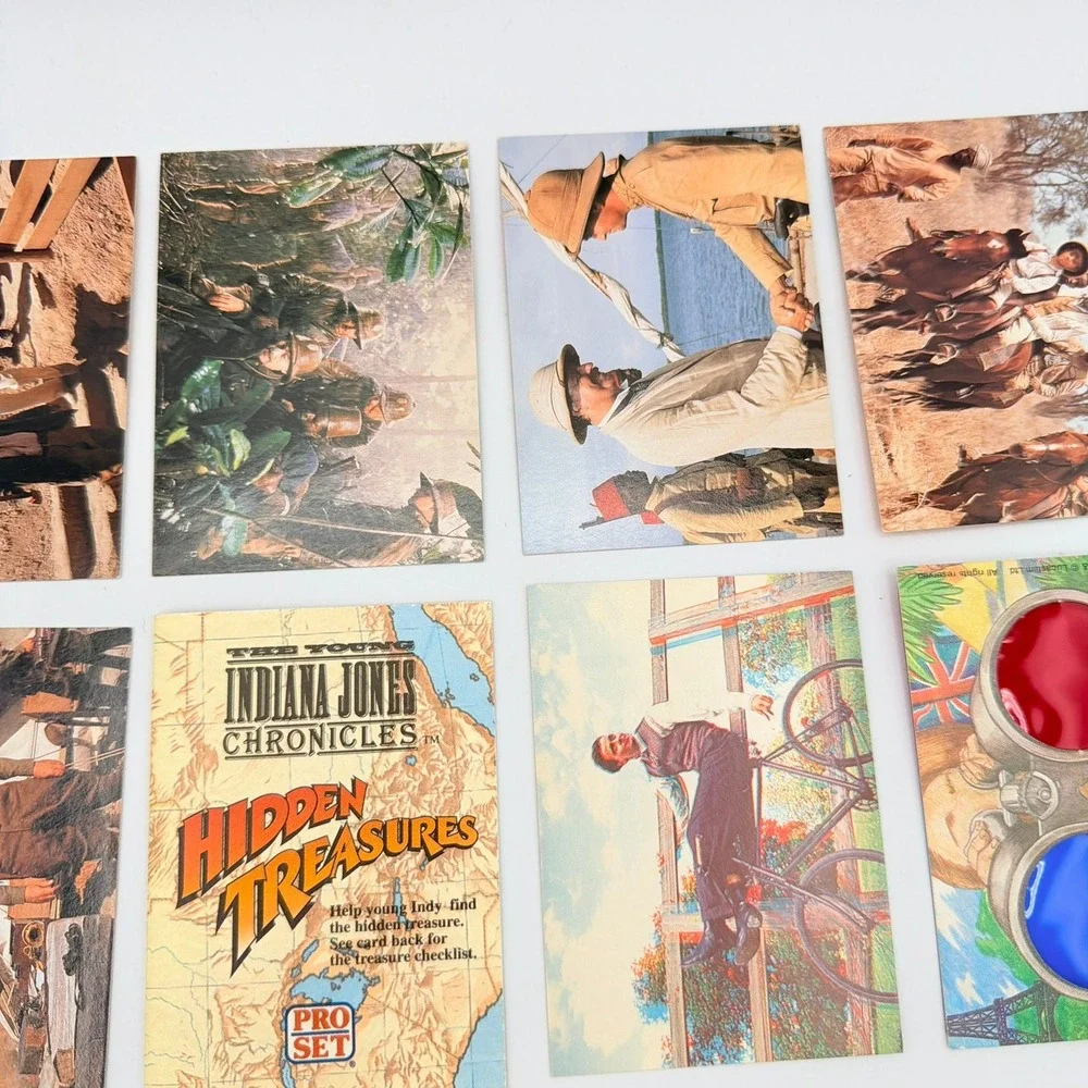 Pro Set Indiana Jones Trading Cards Unisex OS Multi Excellent 1992 21pc Lot